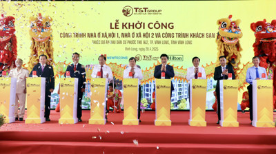 T&T GROUP KHỞI CÔNG XÂY DỰNG 2 CÔNG TRÌNH NHÀ Ở XÃ HỘI TẠI VĨNH LONG