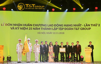 Tập đoàn T&T Group đón nhận huân chương Lao động hạng Nhất lần thứ 2