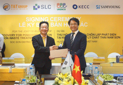 Tập đoàn T&T ký biên bản hợp tác "Thu hồi khí gas bãi chôn lấp phát điện Nam Sơn, Sóc Sơn, Hà Nội"